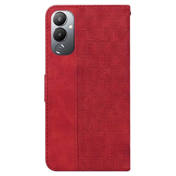 For Tecno Pova 4 Geometric Embossed Leather Phone Case