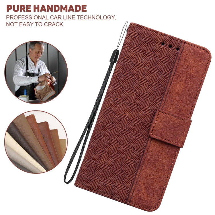 For Xiaomi Redmi 11 Prime 4G Geometric Embossed Leather Phone Case
