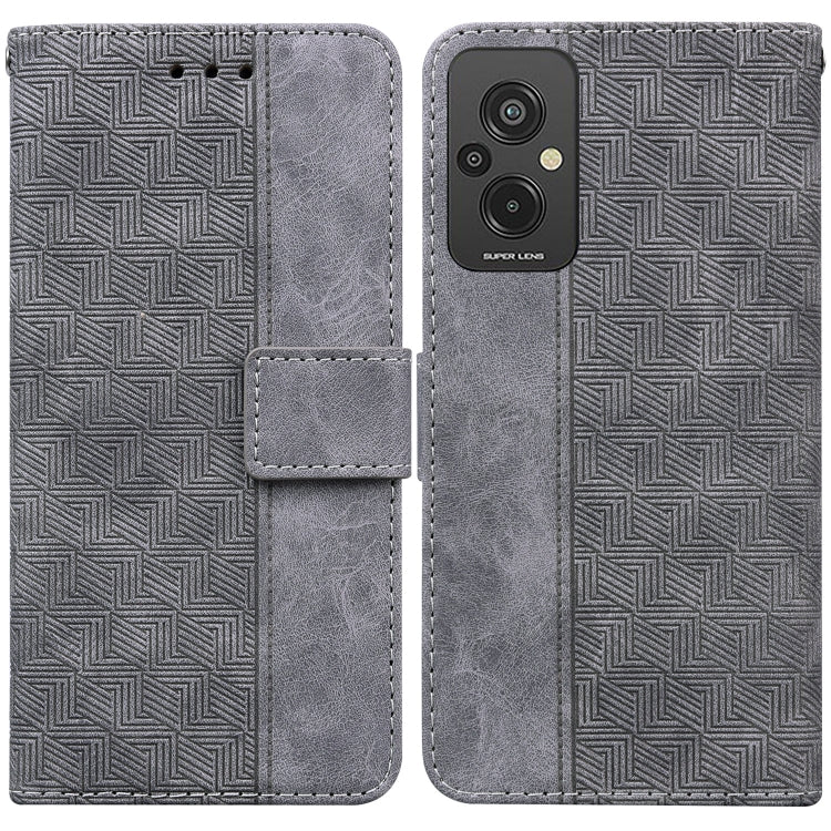 For Xiaomi Redmi 11 Prime 4G Geometric Embossed Leather Phone Case