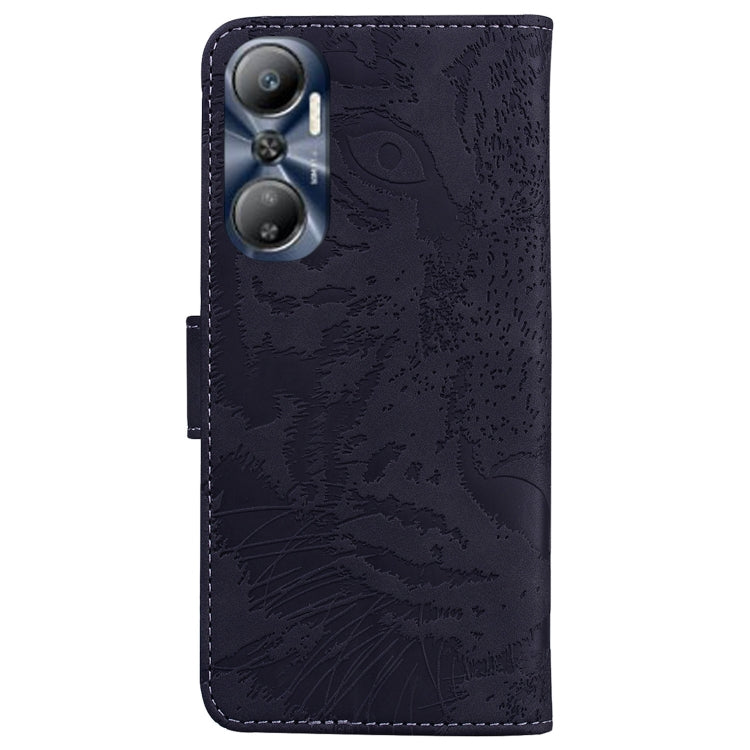 For Infinix Hot 20 Tiger Embossing Pattern Leather Phone Case