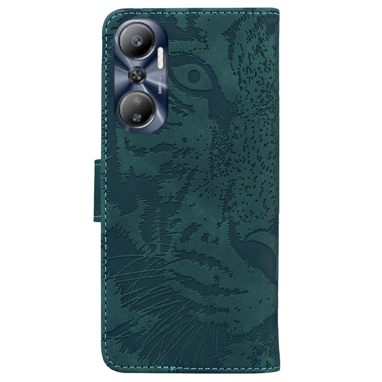For Infinix Hot 20 Tiger Embossing Pattern Leather Phone Case