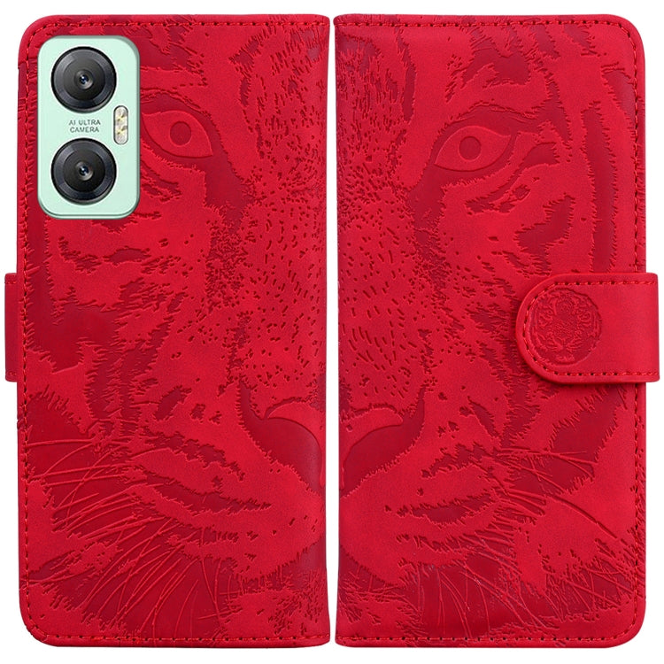 For Infinix Hot 20 5G Tiger Embossing Pattern Leather Phone Case