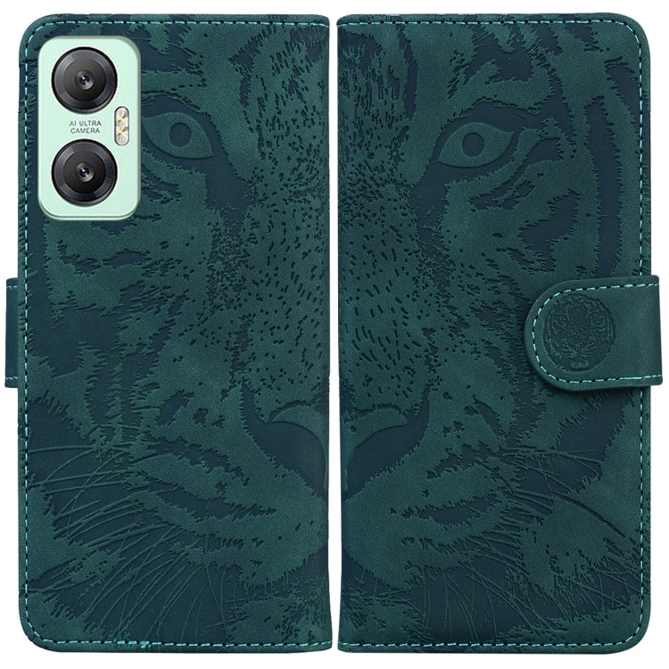 For Infinix Hot 20 5G Tiger Embossing Pattern Leather Phone Case