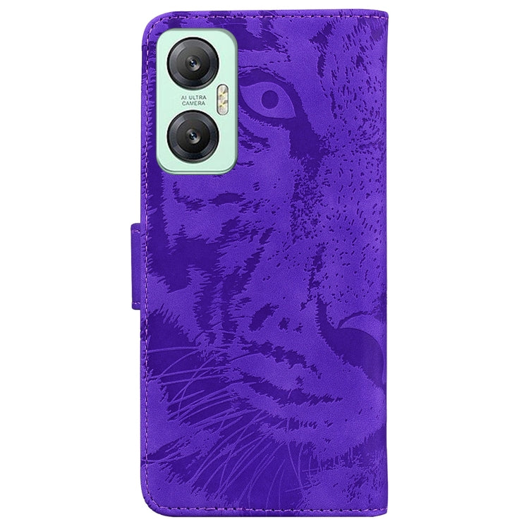 For Infinix Hot 20 5G Tiger Embossing Pattern Leather Phone Case
