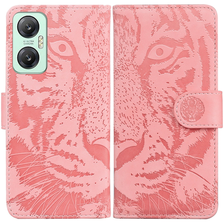 For Infinix Hot 20 5G Tiger Embossing Pattern Leather Phone Case