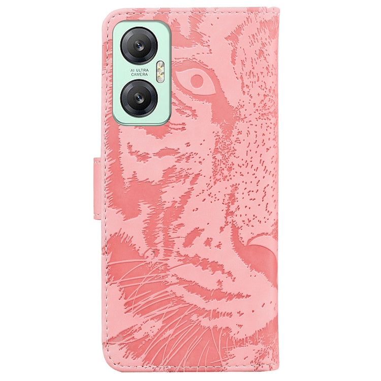 For Infinix Hot 20 5G Tiger Embossing Pattern Leather Phone Case