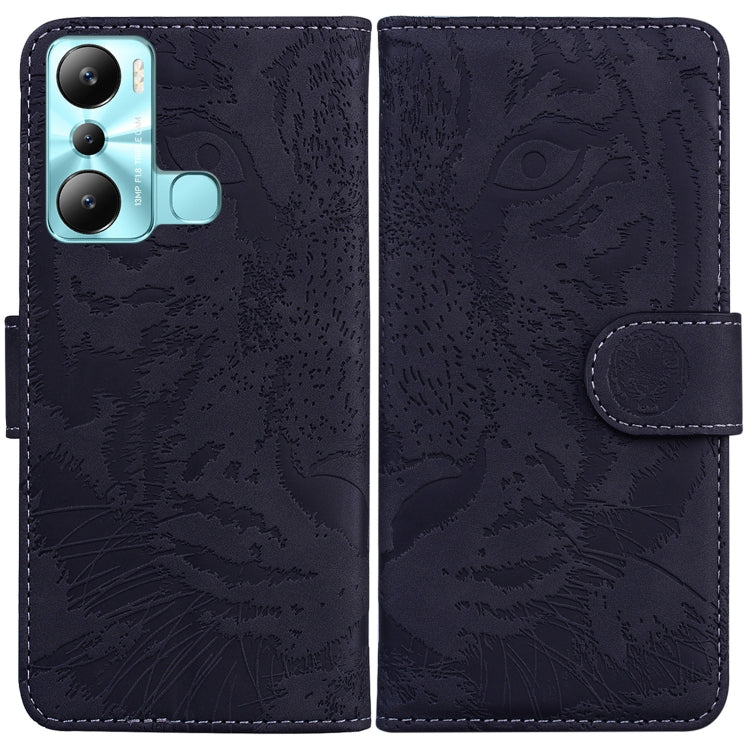 For Infinix Hot 20i Tiger Embossing Pattern Leather Phone Case