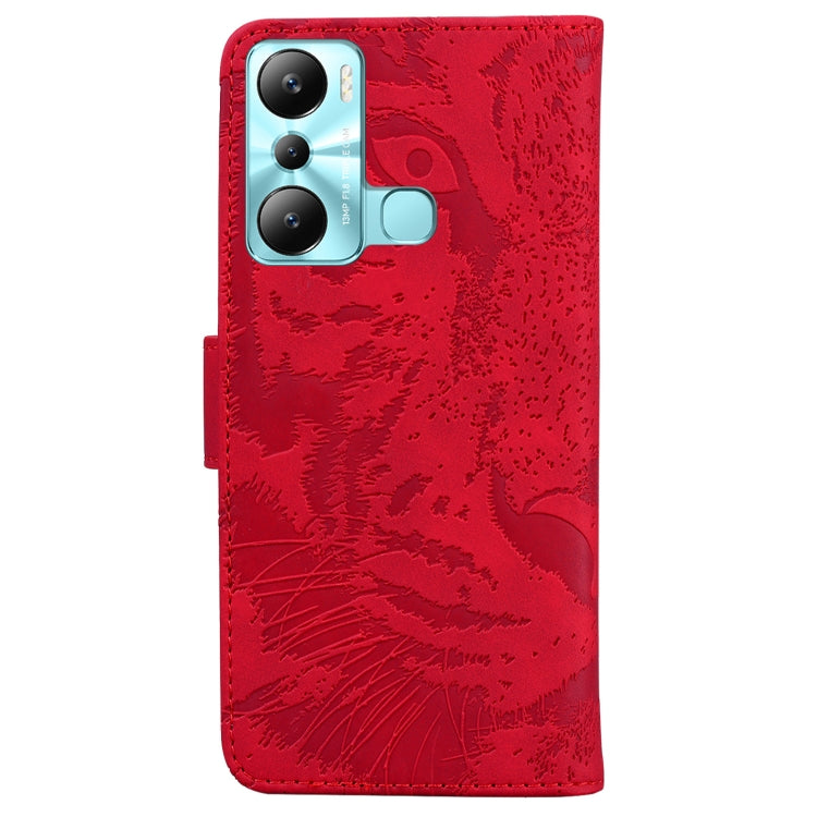 For Infinix Hot 20i Tiger Embossing Pattern Leather Phone Case