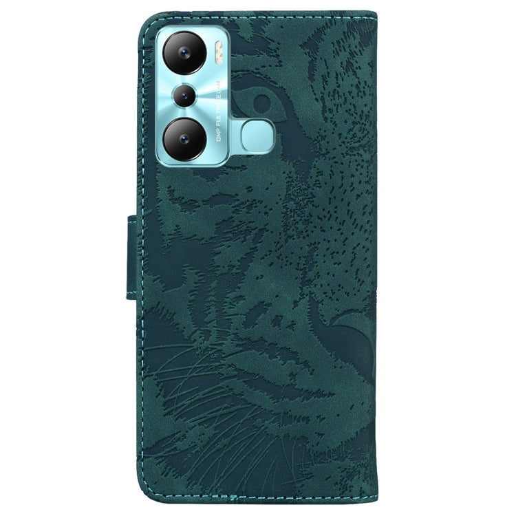 For Infinix Hot 20i Tiger Embossing Pattern Leather Phone Case