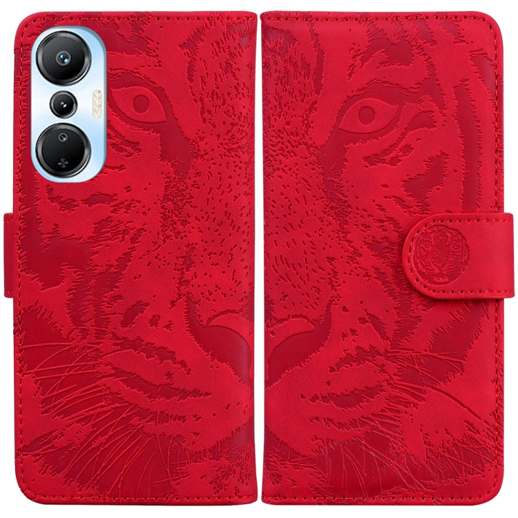 For Infinix Hot 20s Tiger Embossing Pattern Leather Phone Case