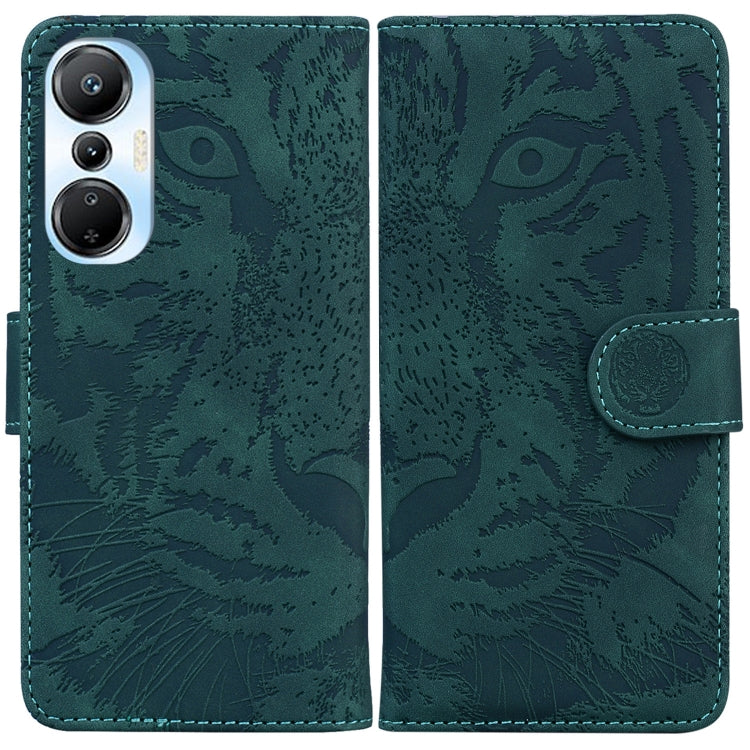 For Infinix Hot 20s Tiger Embossing Pattern Leather Phone Case