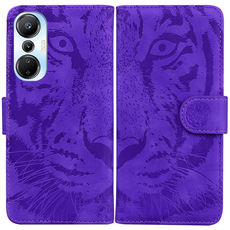 For Infinix Hot 20s Tiger Embossing Pattern Leather Phone Case