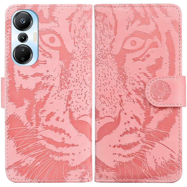 For Infinix Hot 20s Tiger Embossing Pattern Leather Phone Case
