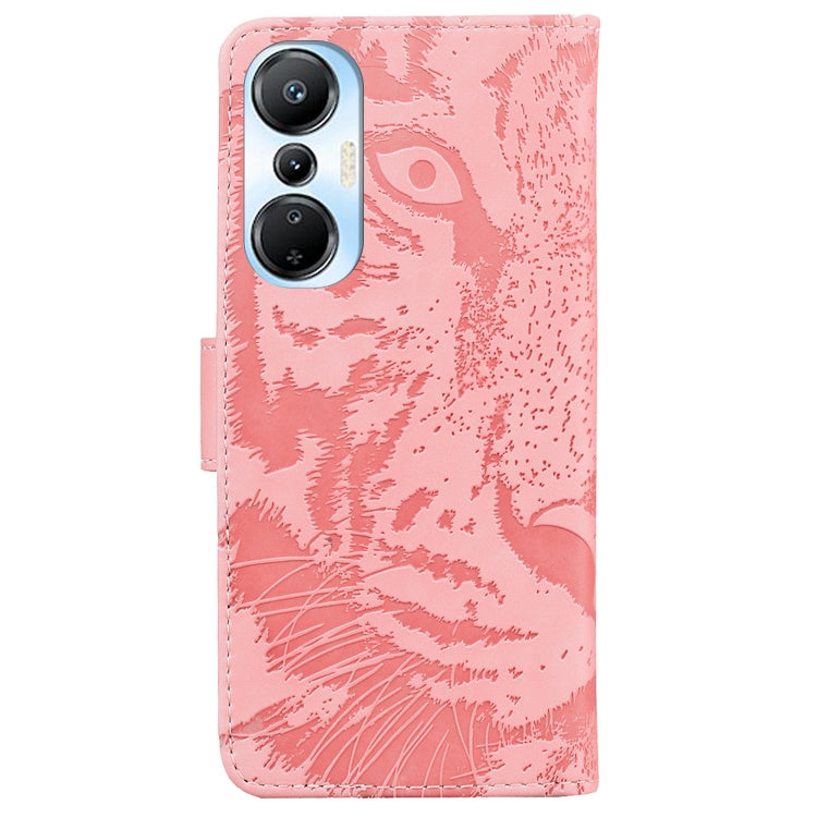For Infinix Hot 20s Tiger Embossing Pattern Leather Phone Case