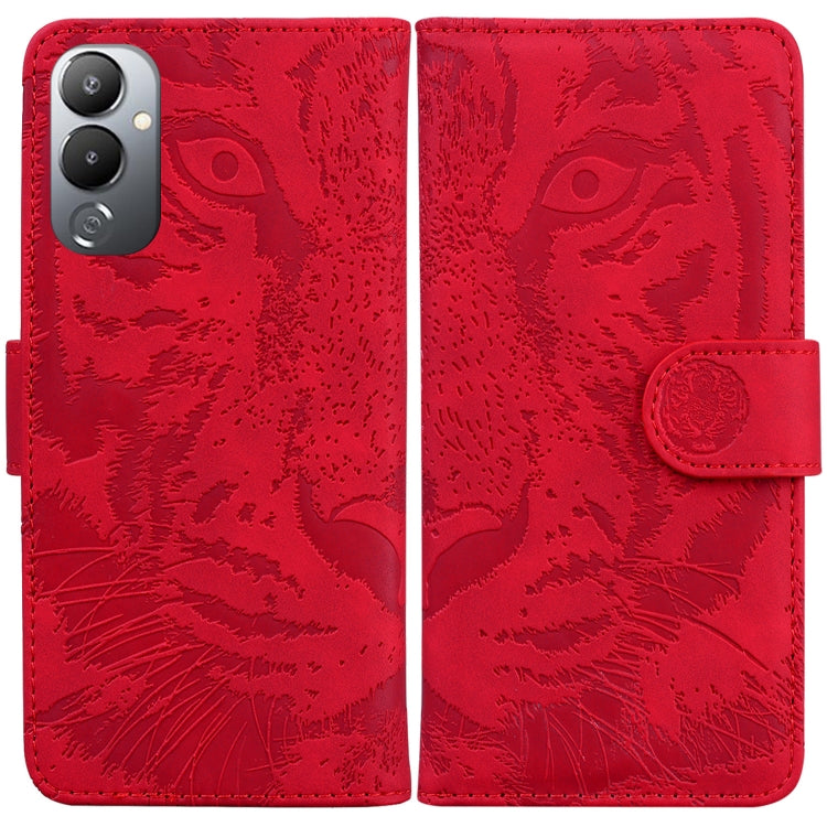 For Tecno Pova 4 Tiger Embossing Pattern Leather Phone Case