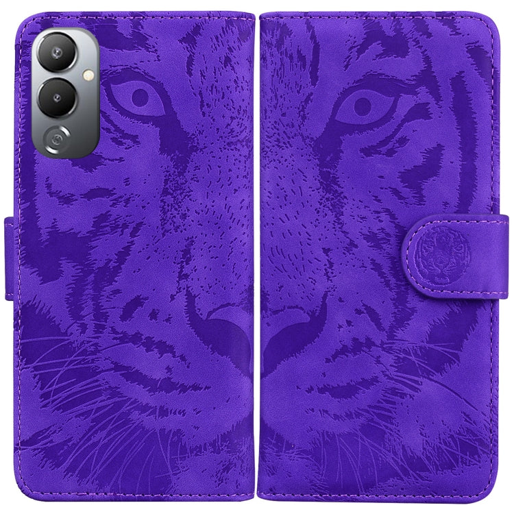 For Tecno Pova 4 Tiger Embossing Pattern Leather Phone Case