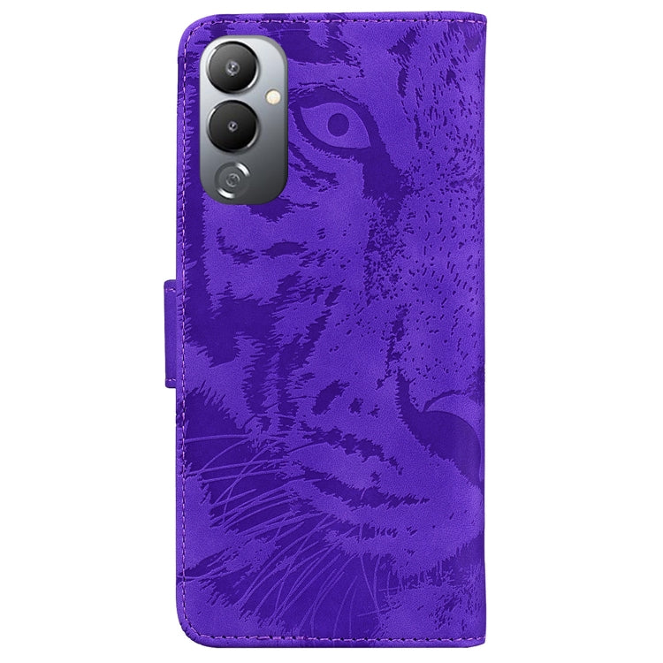 For Tecno Pova 4 Tiger Embossing Pattern Leather Phone Case