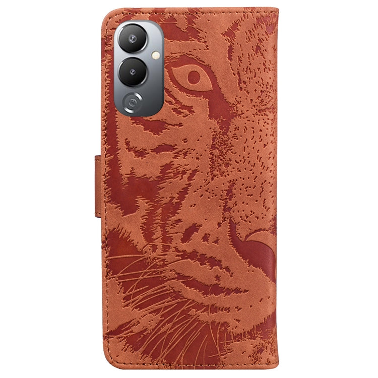 For Tecno Pova 4 Tiger Embossing Pattern Leather Phone Case