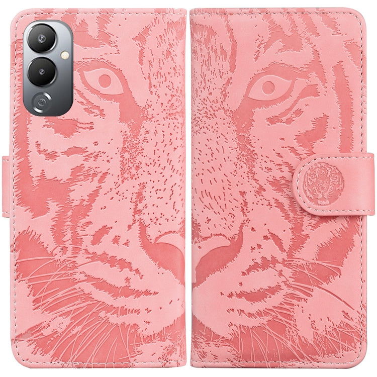 For Tecno Pova 4 Tiger Embossing Pattern Leather Phone Case