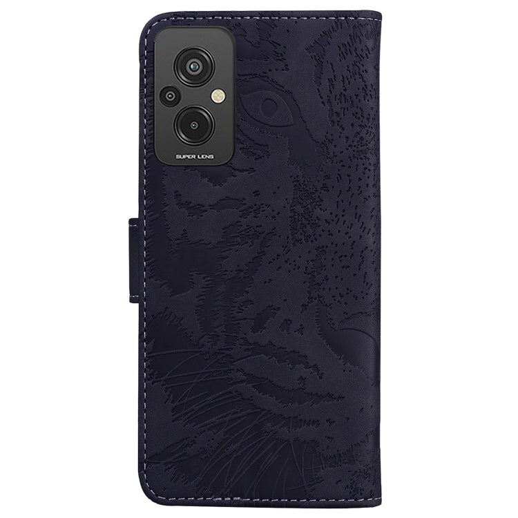 For Xiaomi Redmi 11 Prime 4G Tiger Embossing Pattern Leather Phone Case