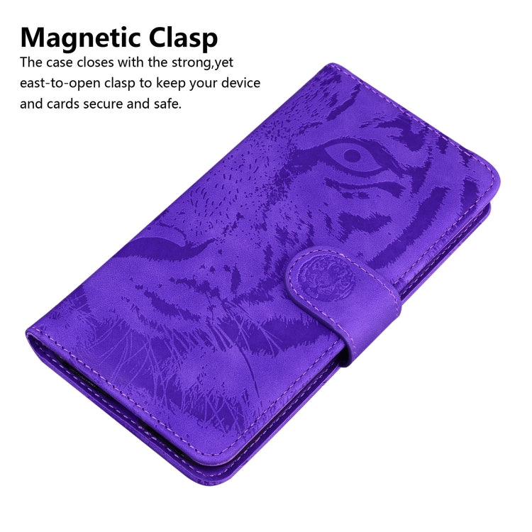 For Xiaomi Redmi 11 Prime 4G Tiger Embossing Pattern Leather Phone Case