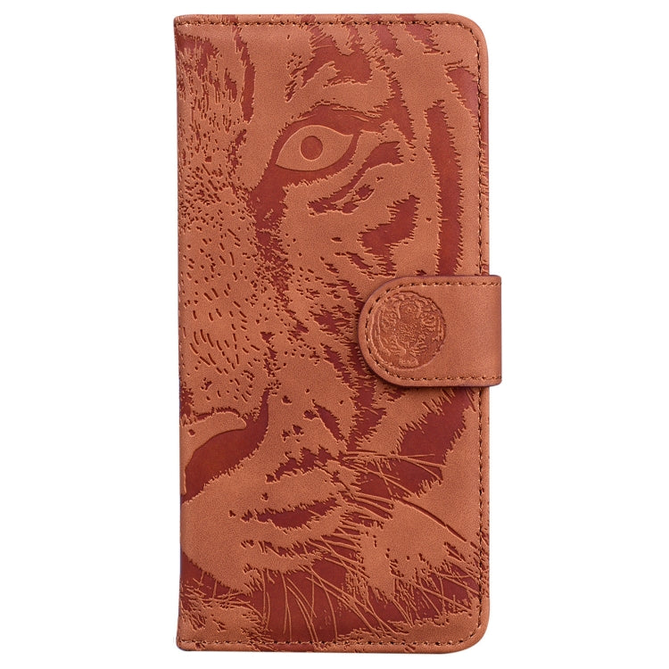 For Xiaomi Redmi 11 Prime 4G Tiger Embossing Pattern Leather Phone Case