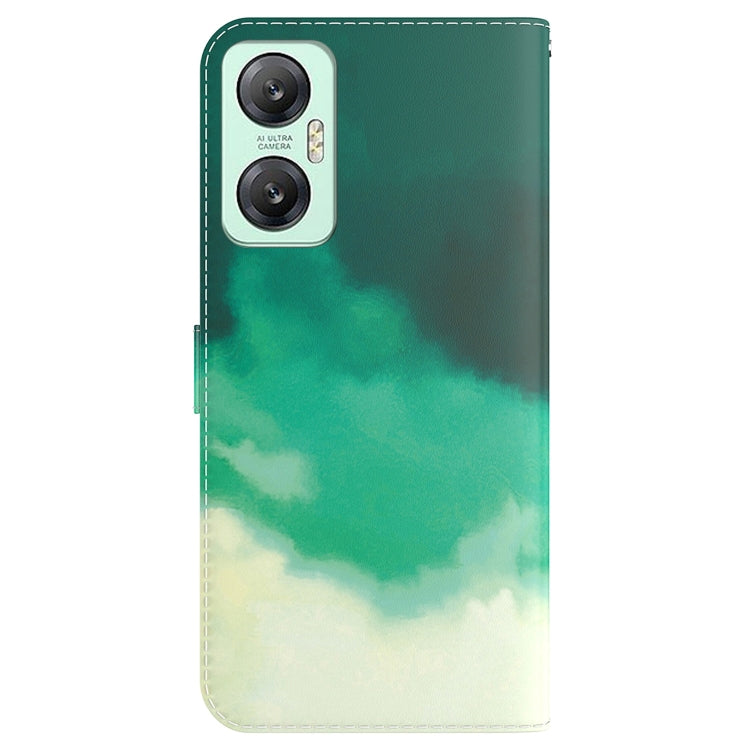 For Infinix Hot 20 Watercolor Pattern Leather Phone Case