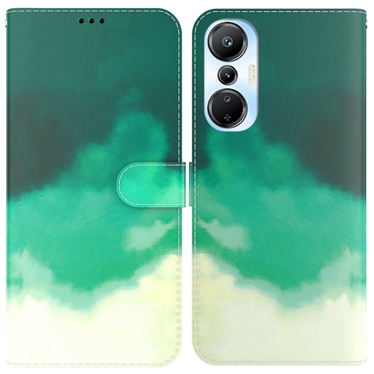 For Infinix Hot 20s Watercolor Pattern Leather Phone Case