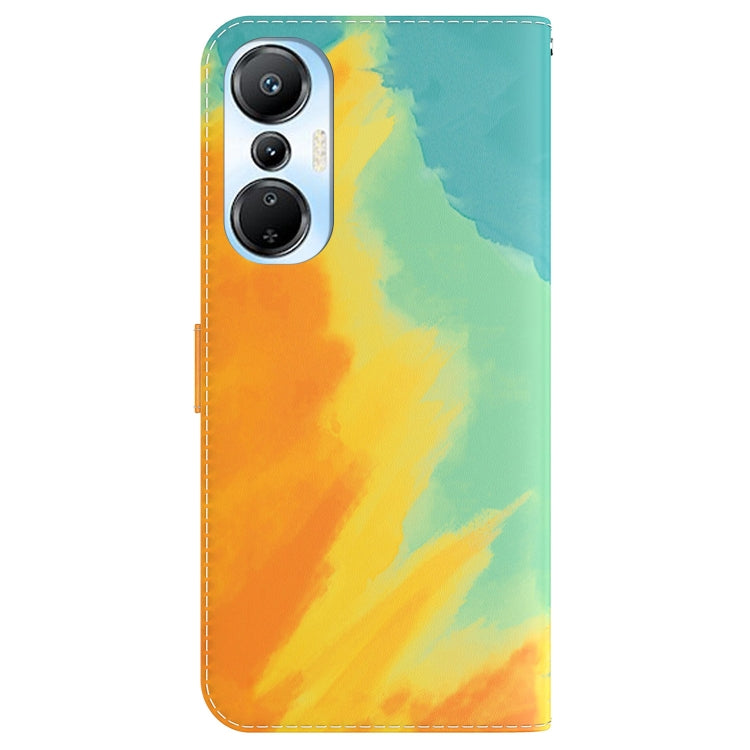 For Infinix Hot 20s Watercolor Pattern Leather Phone Case