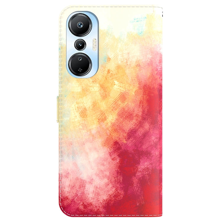 For Infinix Hot 20s Watercolor Pattern Leather Phone Case