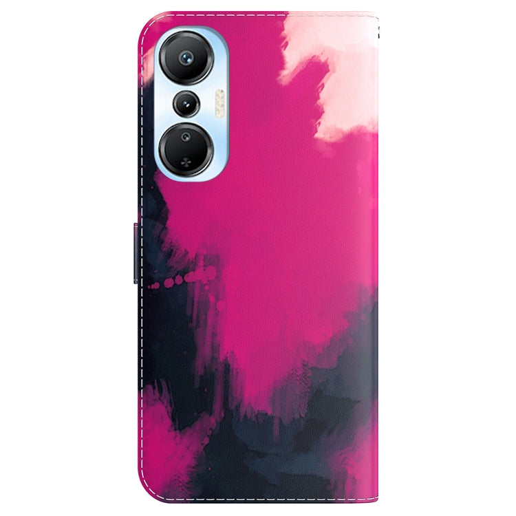 For Infinix Hot 20s Watercolor Pattern Leather Phone Case
