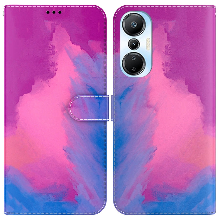 For Infinix Hot 20s Watercolor Pattern Leather Phone Case