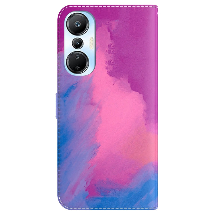For Infinix Hot 20s Watercolor Pattern Leather Phone Case