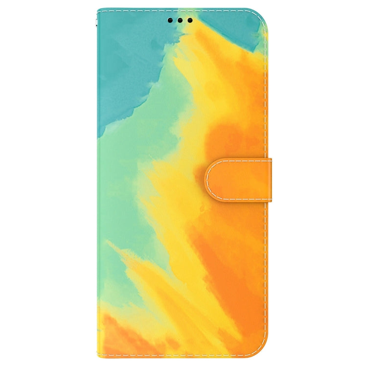 For Realme Q3S / Q3T / 9 SE / 9 5G Speed Watercolor Pattern Leather Phone Case