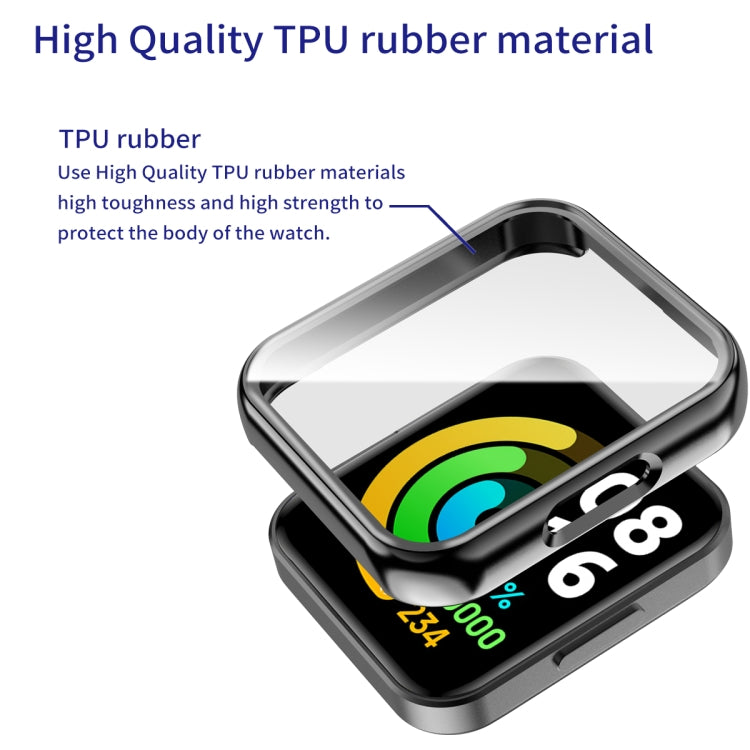 For Xiaomi Redmi Watch 2 TPU Hollow Watch Protective Case with Protective Film