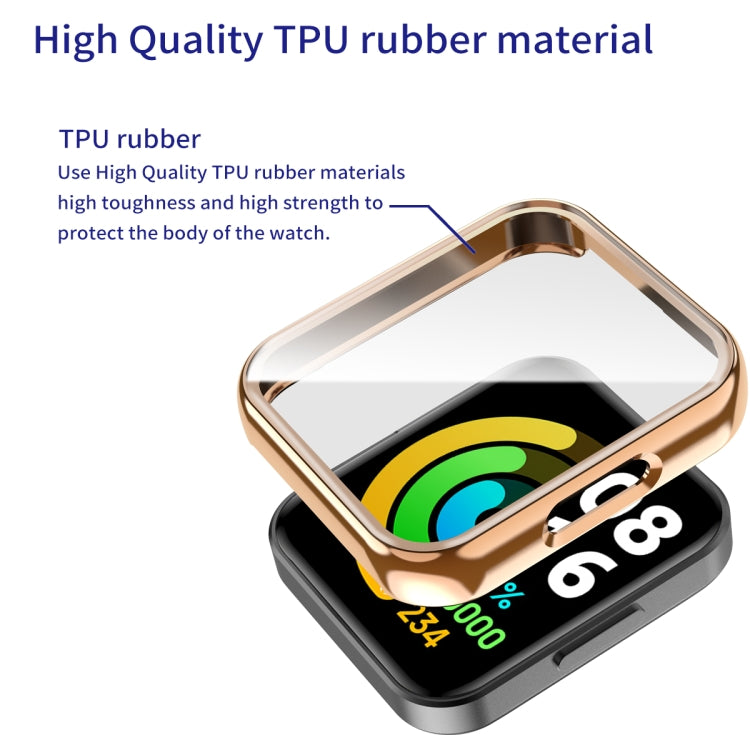 For Xiaomi Redmi Watch 2 TPU Hollow Watch Protective Case with Protective Film