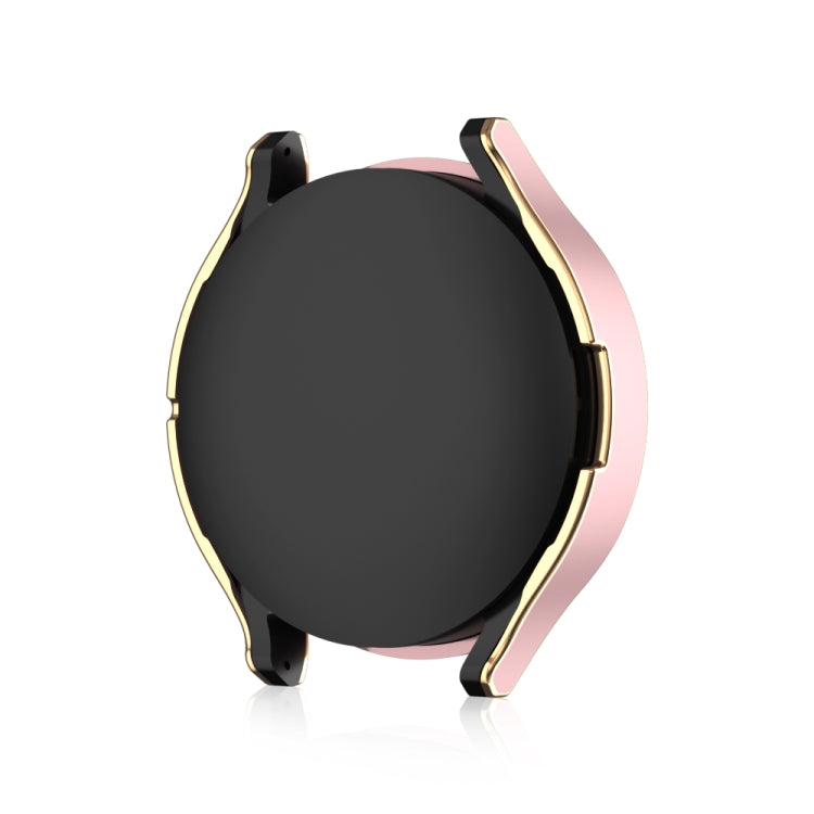 For Samsung Galaxy Watch 4 40 / 44mm Electroplating Two-color PC+Tempered Film Watch Protective Case