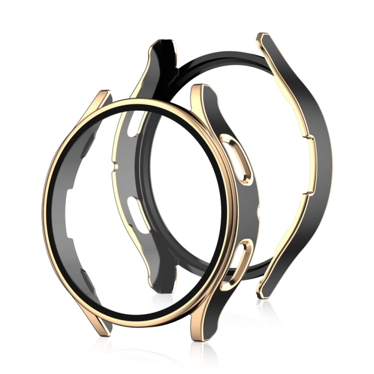 For Samsung Galaxy Watch 4 40 / 44mm Electroplating Two-color PC+Tempered Film Watch Protective Case