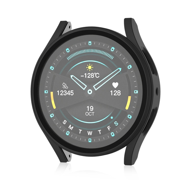 For Samsung Galaxy Watch5 Frosted PC + Tempered Film Integrated Watch Protective Case