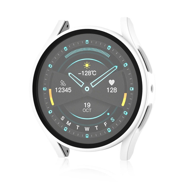 For Samsung Galaxy Watch5 Frosted PC + Tempered Film Integrated Watch Protective Case
