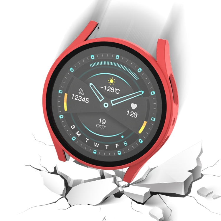 For Samsung Galaxy Watch5 Frosted PC + Tempered Film Integrated Watch Protective Case