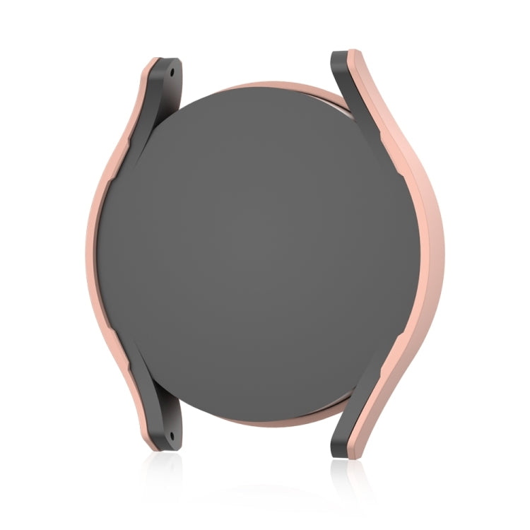 For Samsung Galaxy Watch 5 Pro 45mm Frosted PC + Tempered Film Integrated Watch Protective Case  - Pink