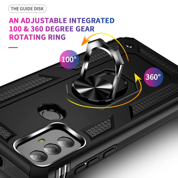 For Motorola Moto G Play 2023 Shockproof TPU + PC Phone Case with Holder