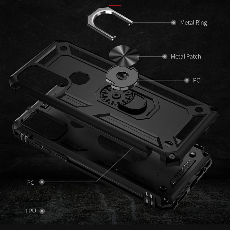 For Motorola Moto G Play 2023 Shockproof TPU + PC Phone Case with Holder