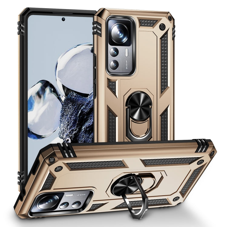 For Xiaomi 12T / 12T Pro Shockproof TPU + PC Phone Case with Holder
