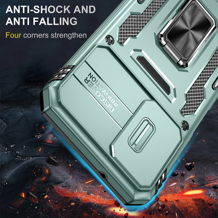 For Samsung Galaxy A14 5G Armor PC + TPU Camera Shield Phone Case