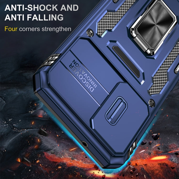 For Samsung Galaxy A14 5G Armor PC + TPU Camera Shield Phone Case