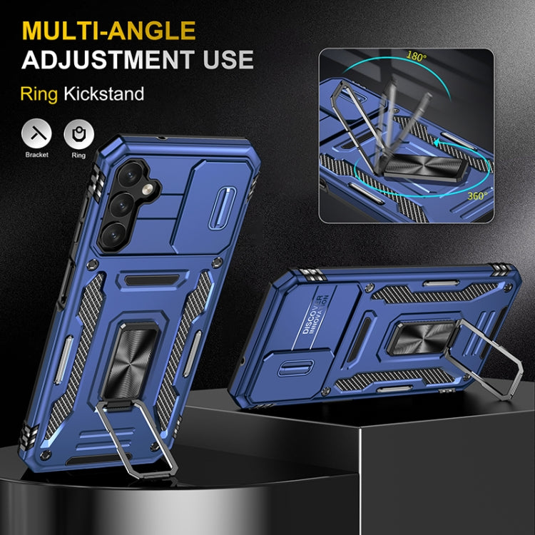 For Samsung Galaxy A14 5G Armor PC + TPU Camera Shield Phone Case