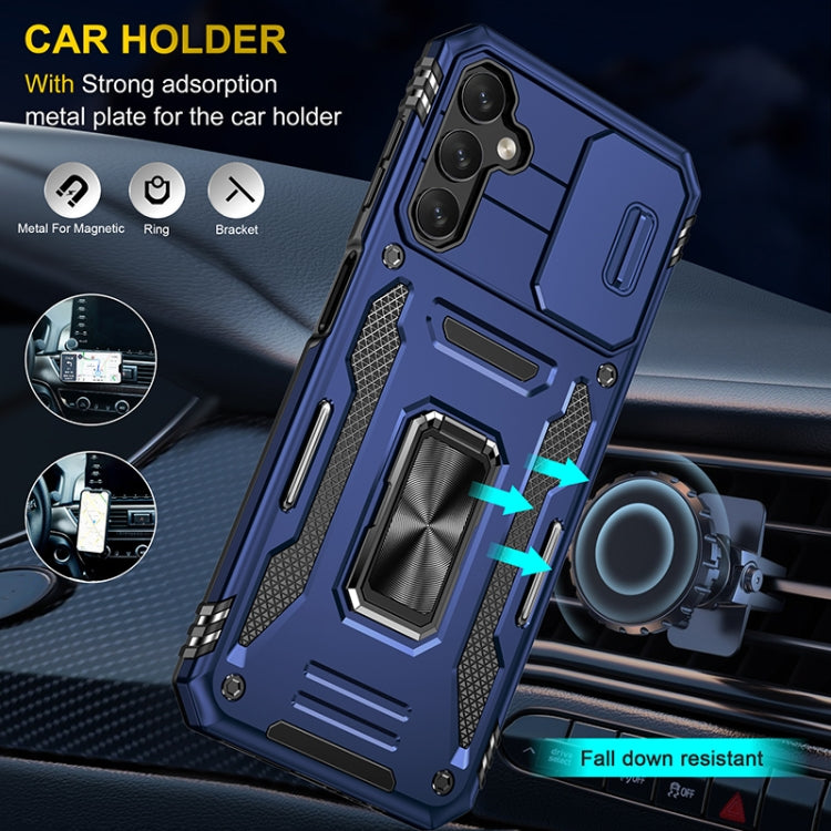 For Samsung Galaxy A14 5G Armor PC + TPU Camera Shield Phone Case