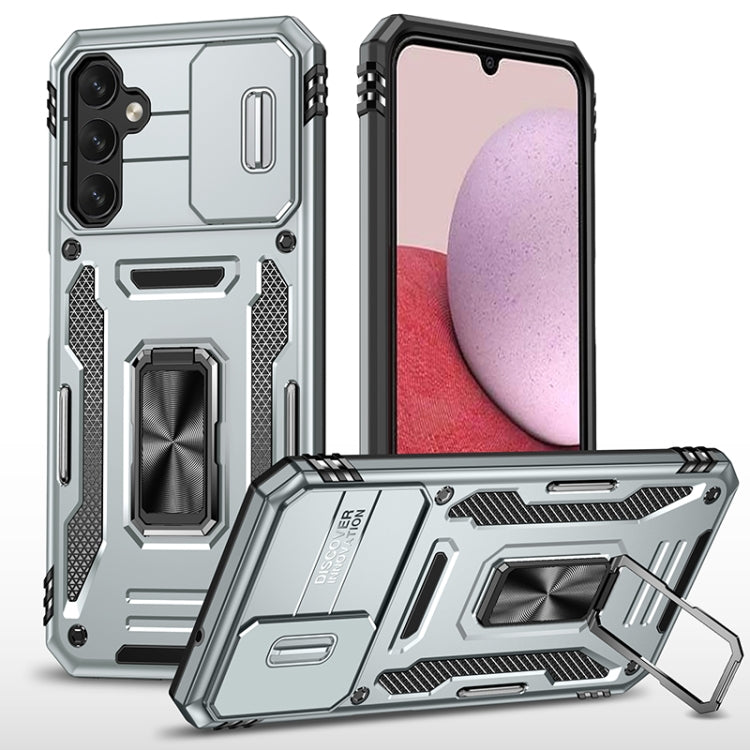 For Samsung Galaxy A14 5G Armor PC + TPU Camera Shield Phone Case